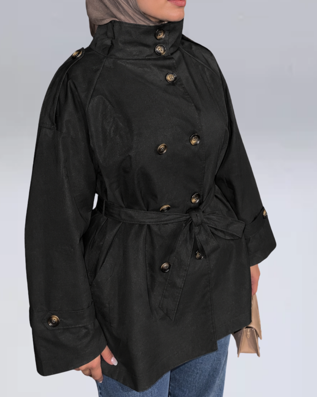 TRENCH COAT black