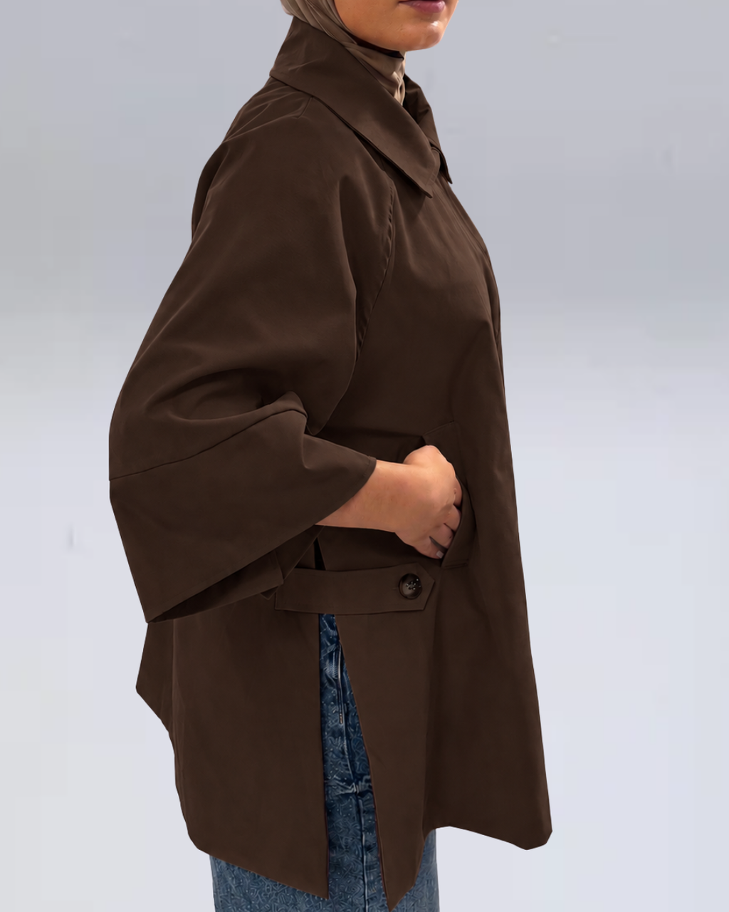 TRENCH SHORT cocoa