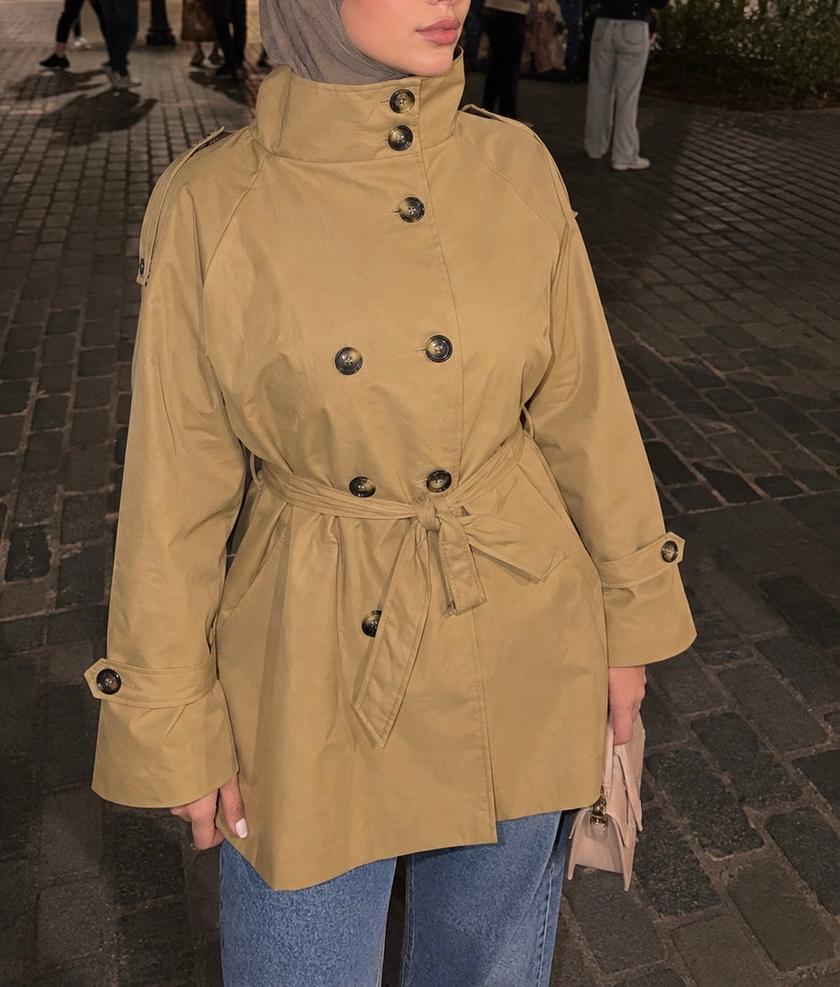 TRENCH COAT camel