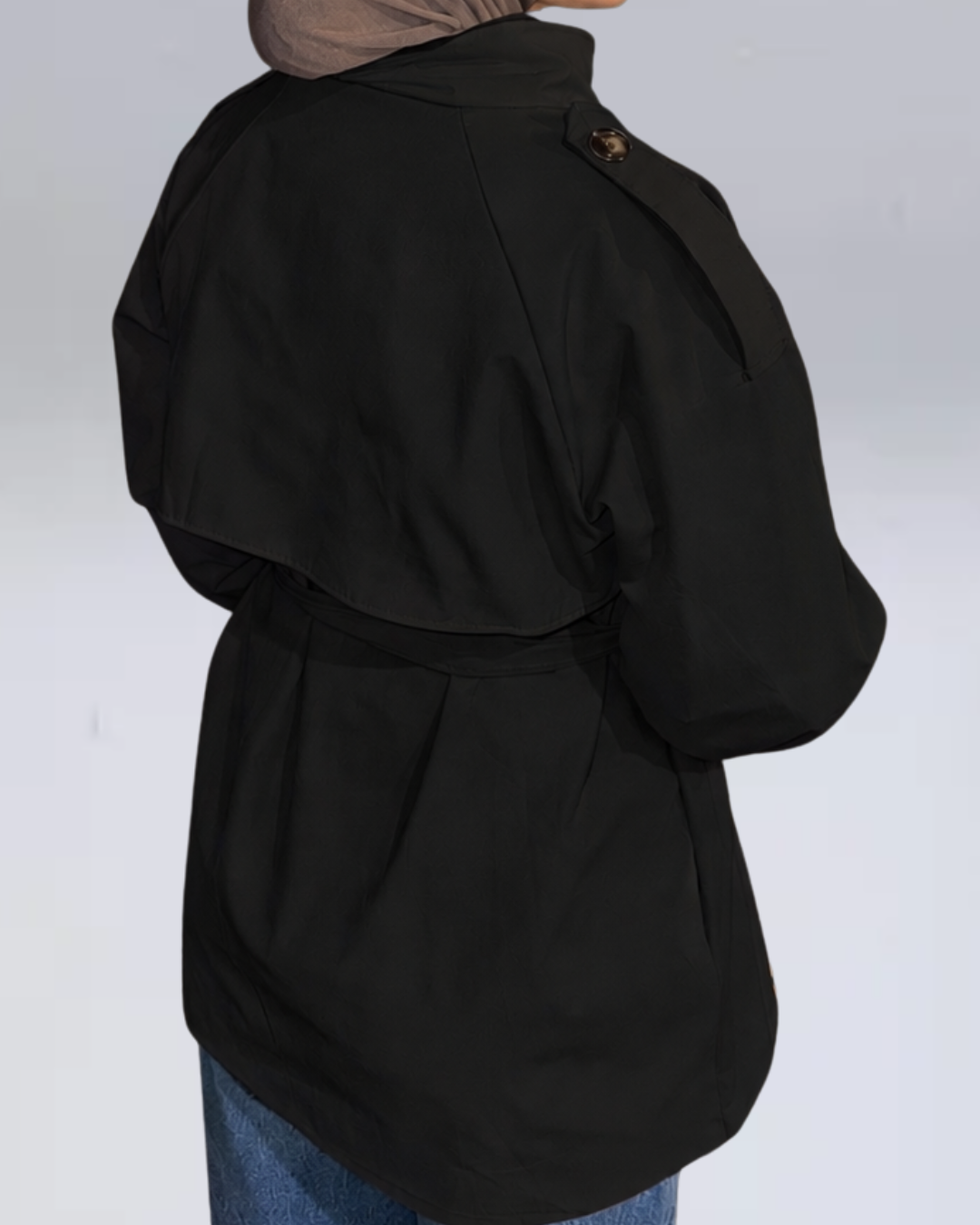 TRENCH COAT black