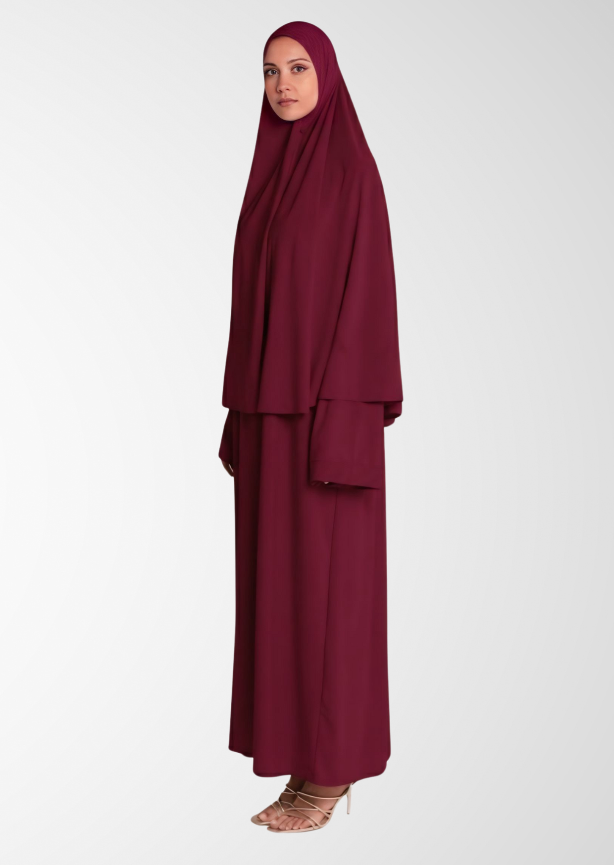 KHIMAR SET bordeaux