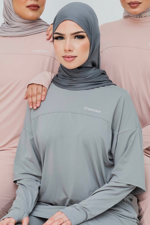 HIJAB LIQUID JERSEY  graphite