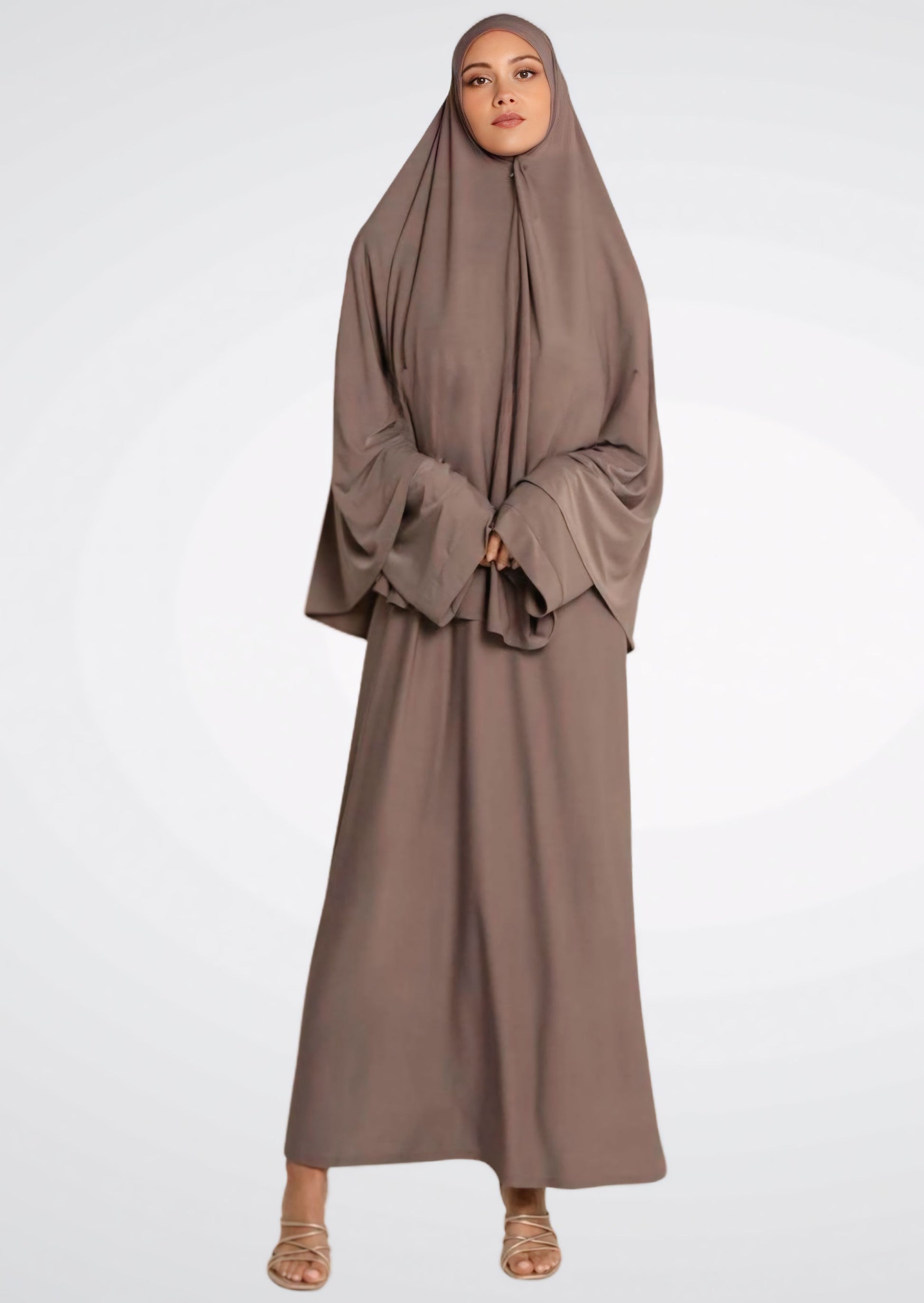 KHIMAR SET taupe rose