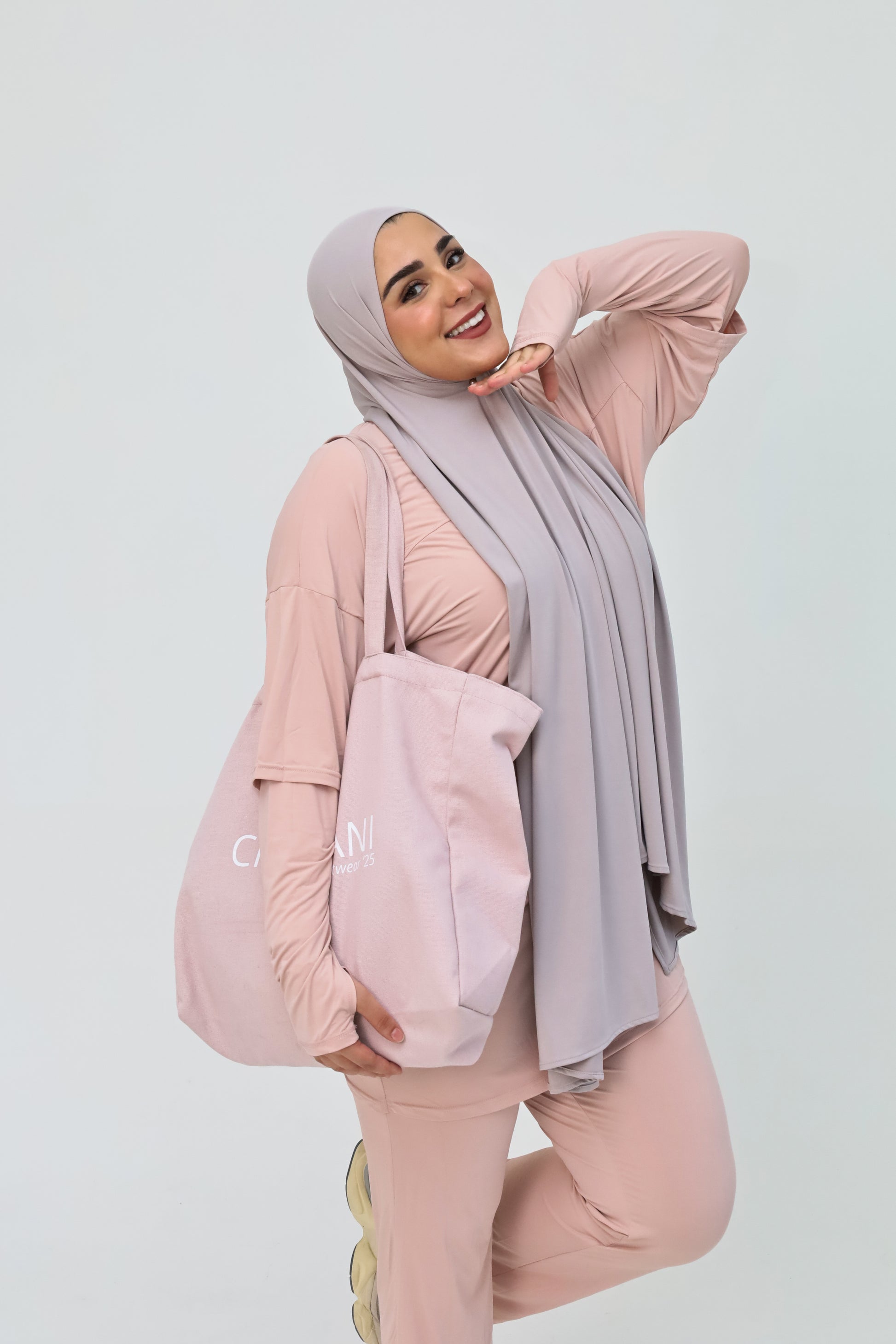 HIJAB LIQUID JERSEY lavender grey